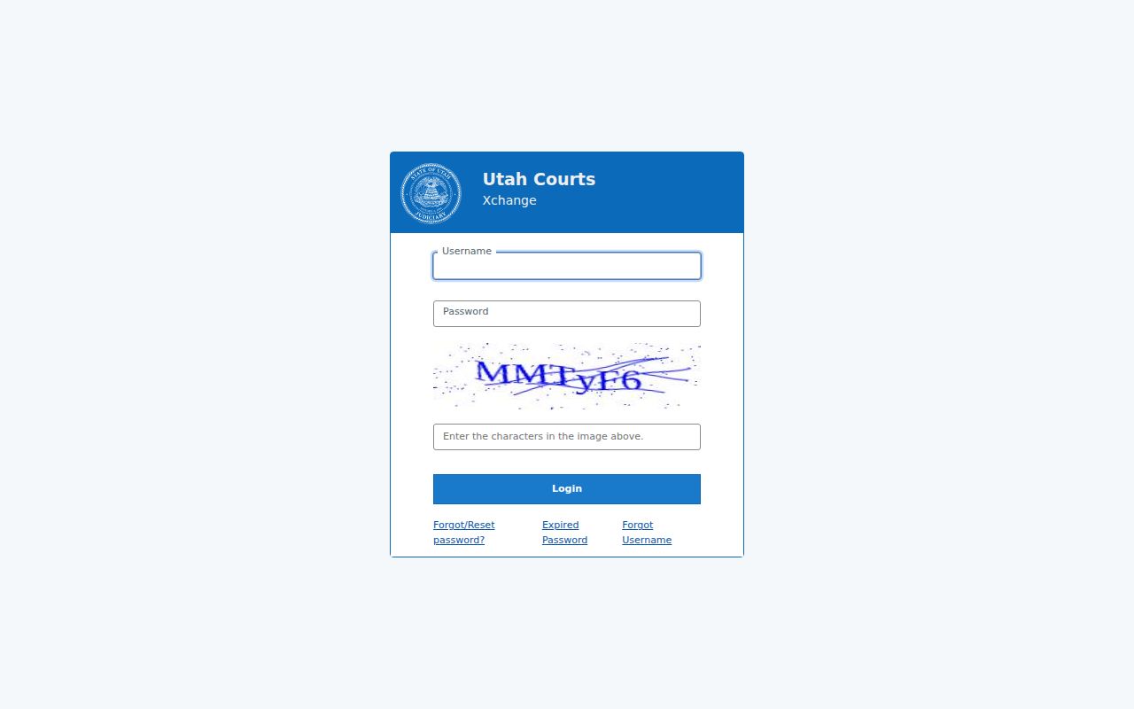Iron County case lookup Xchange account login